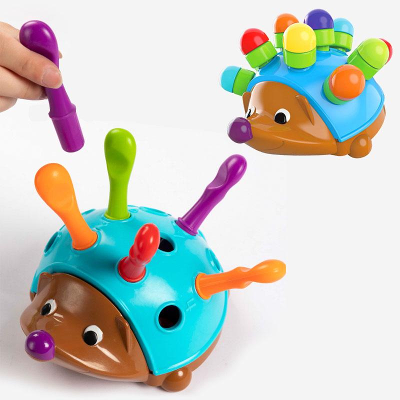 Hedgehog Montessori Toys Fine Motor and Sensory Toys Educational Toys for Toddlers Spelling Little Hedgehog Puzzle Toys
