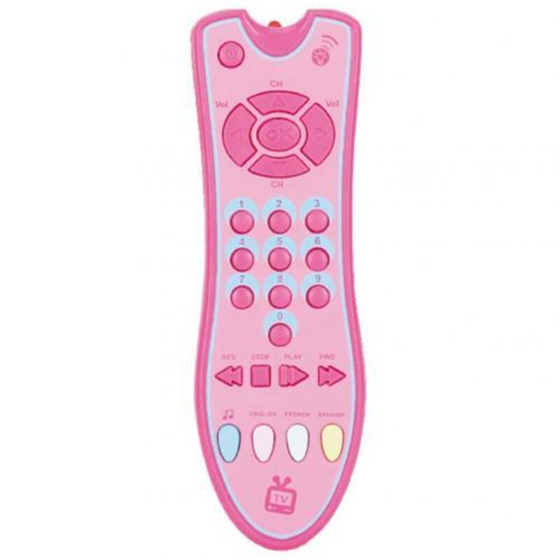 Baby TV Remote Control Kids Musical Early Educational Toys Simulation Remote Control Children English Numbers Learning Toy Gift