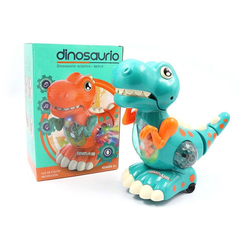 Crawling Dinosaur Baby Toys Tummy Time Music and Colorful LED Lights Interactive Musical Light up Baby Crawling Toys for Toddler