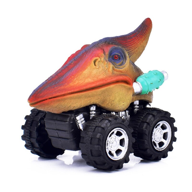 Dinosaur Pull Back Cars Toy Monster Truck Toy Car Mini Models with Big Tires Children Educational Toys Kids Boys Birthday Gifts