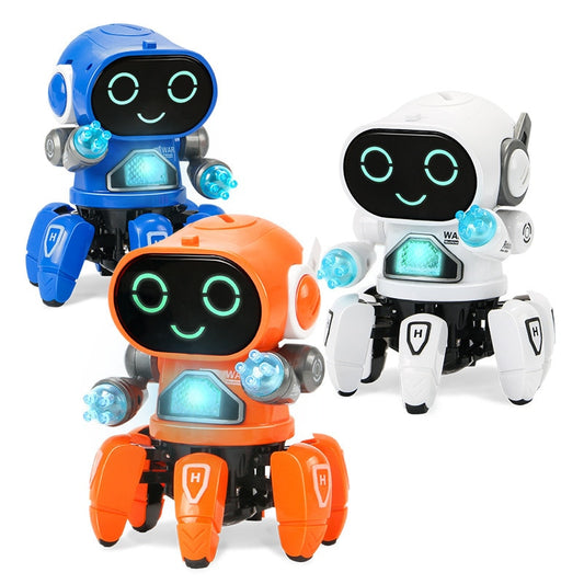 Funny Electric Dance Music Light Walking Robot Spider Dolls Toy for Children Kid Boy Girl Babys Toddler 3 5 1 6 2 To 4 Years Old