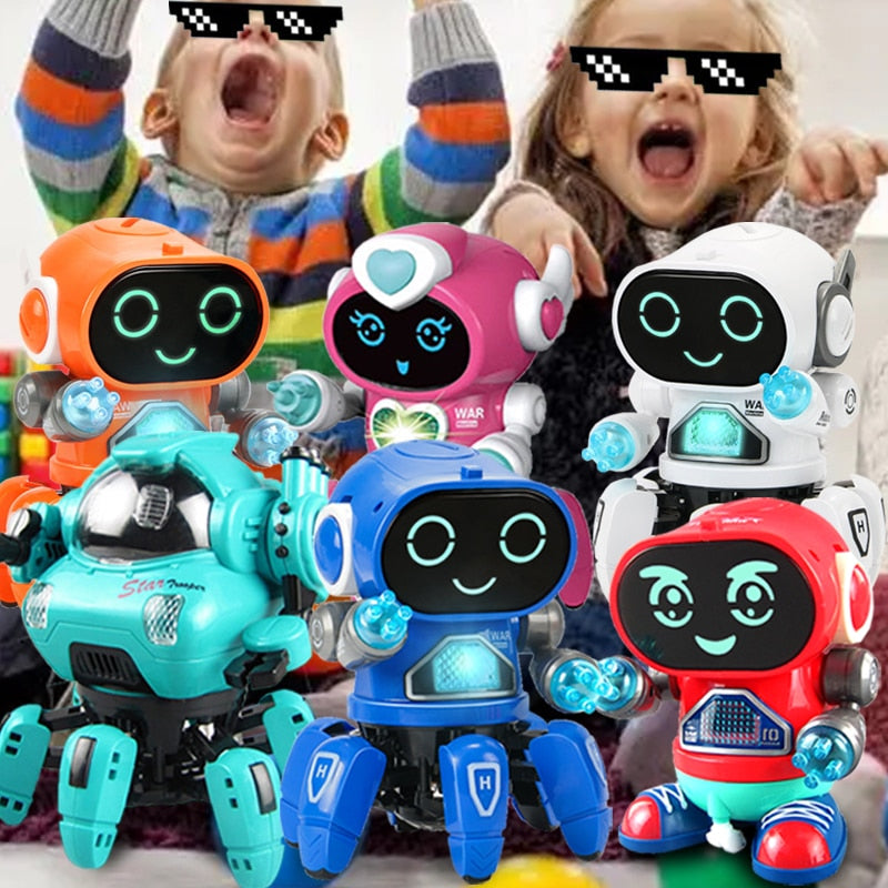 Funny Electric Dance Music Light Walking Robot Spider Dolls Toy for Children Kid Boy Girl Babys Toddler 3 5 1 6 2 To 4 Years Old