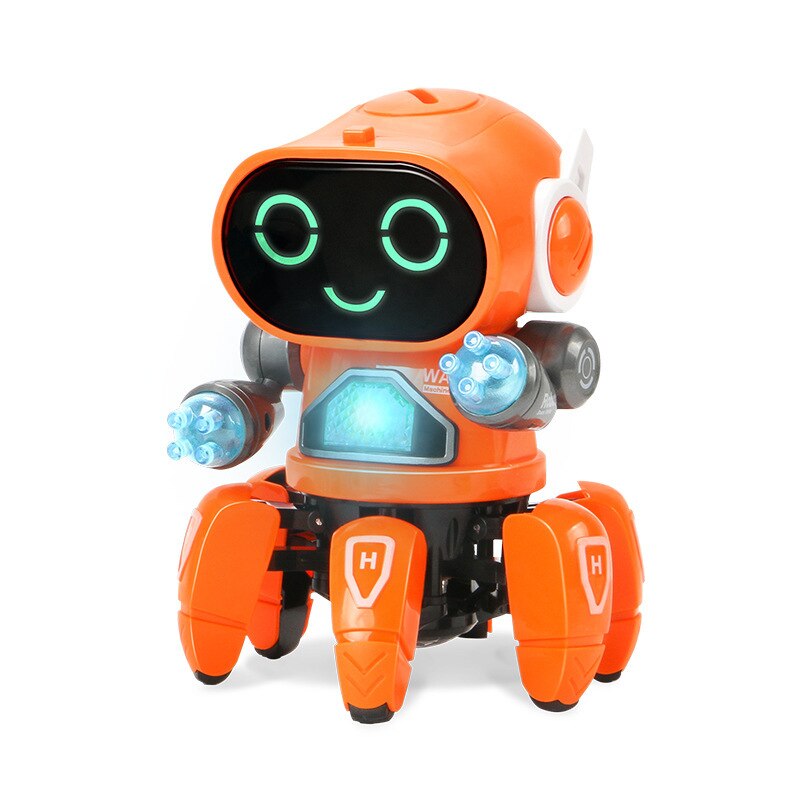 Funny Electric Dance Music Light Walking Robot Spider Dolls Toy for Children Kid Boy Girl Babys Toddler 3 5 1 6 2 To 4 Years Old