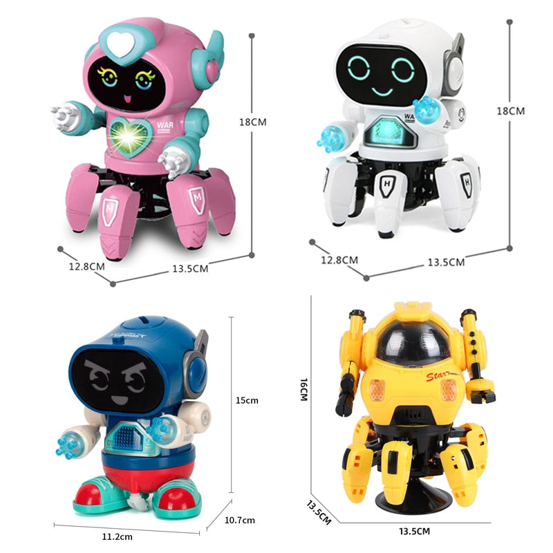 Funny Electric Dance Music Light Walking Robot Spider Dolls Toy for Children Kid Boy Girl Babys Toddler 3 5 1 6 2 To 4 Years Old