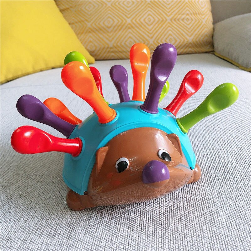 Hedgehog Montessori Toys Fine Motor and Sensory Toys Educational Toys for Toddlers Spelling Little Hedgehog Puzzle Toys