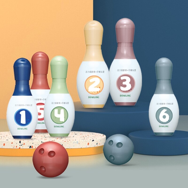 Infant Shinings Children's Bowling Stall Toy Indoor Sports Ball Set Outdoor Parent-Child Interaction Boy Toy Birthday Gift