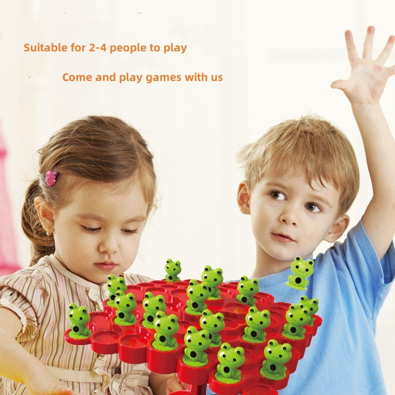 Montessori Math Toy Frog Balance Tree Game Stacking Toys Educational Parent-child  Interaction Tabletop Game  Kids Learning Toys