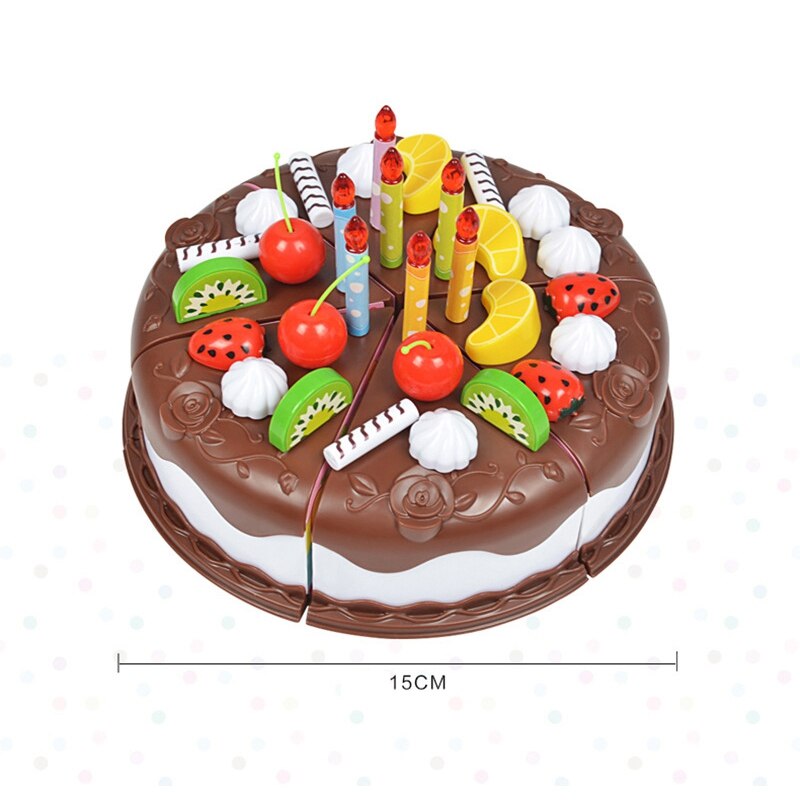 Pretend Play Food for kids Birthday Cake  Toddler Tea Party Toy Light DIY  Donut Ice Cream