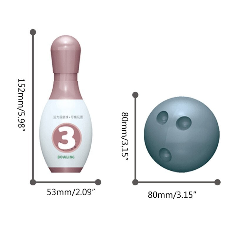 Infant Shinings Children's Bowling Stall Toy Indoor Sports Ball Set Outdoor Parent-Child Interaction Boy Toy Birthday Gift