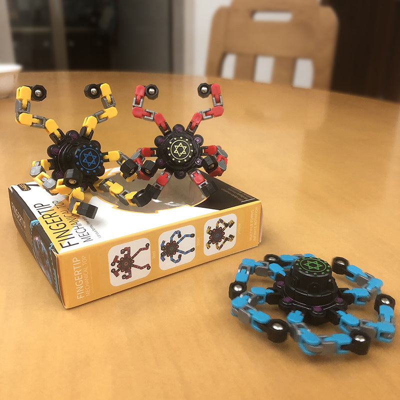 Fingertip mechanical top diy deformation toys