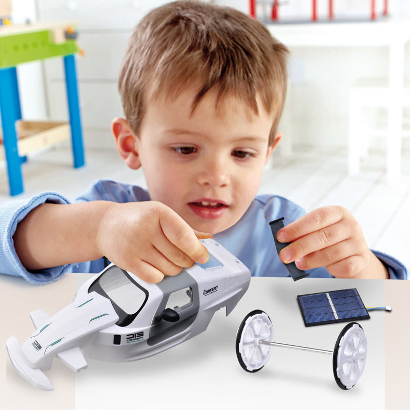 DIY STEM Assembled Racing Solar Cars Educational Toys