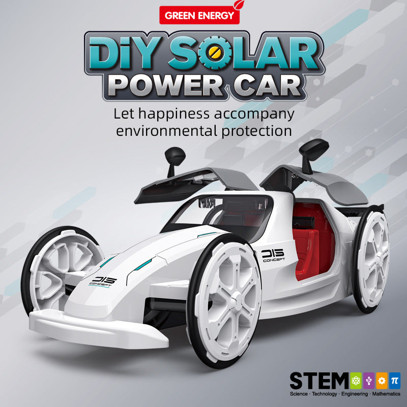DIY STEM Assembled Racing Solar Cars Educational Toys