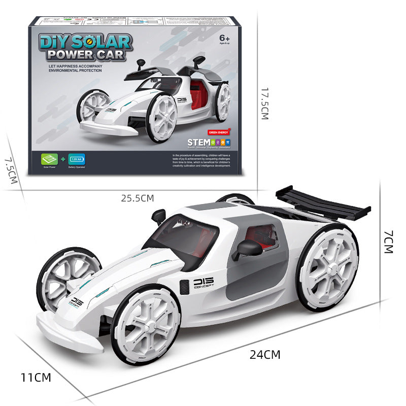 DIY STEM Assembled Racing Solar Cars Educational Toys