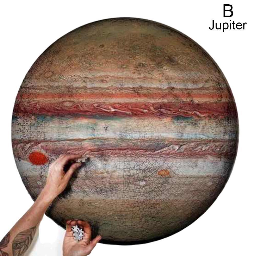1000 Pieces Moon Earth Round Puzzle Toys