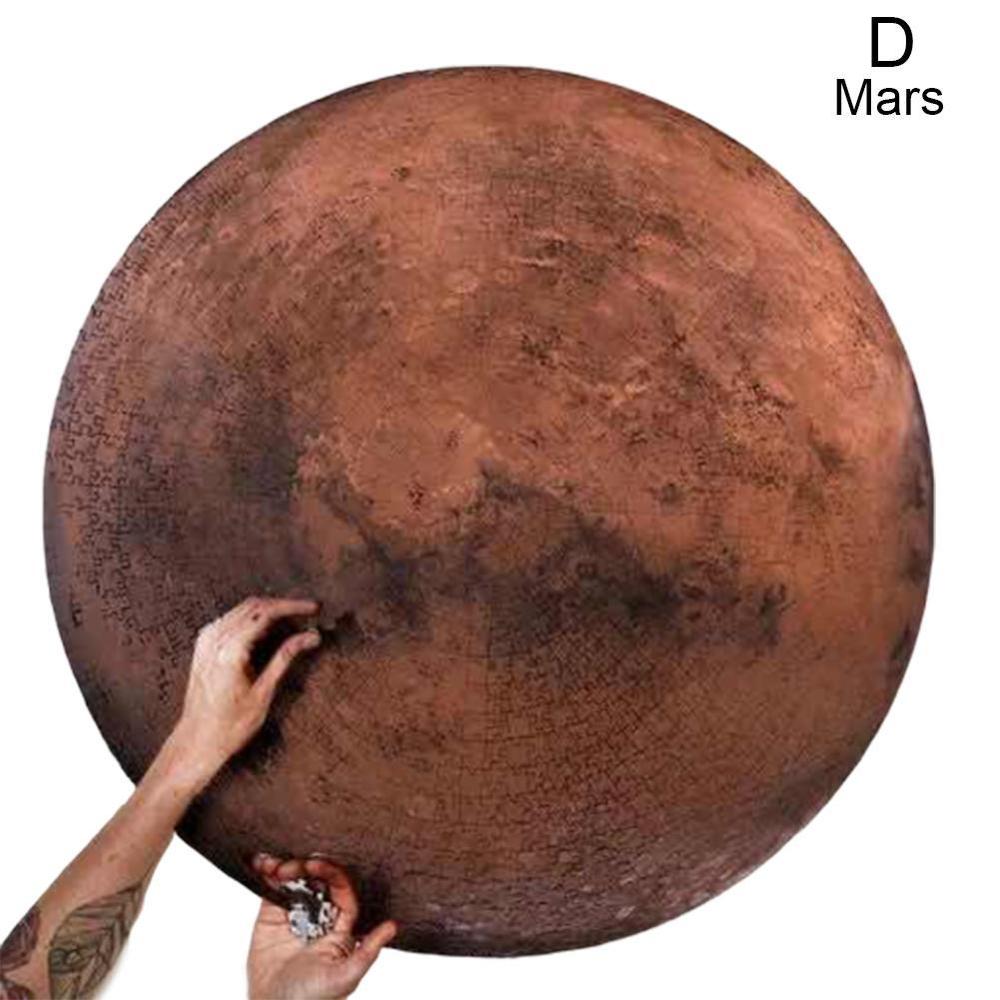 1000 Pieces Moon Earth Round Puzzle Toys