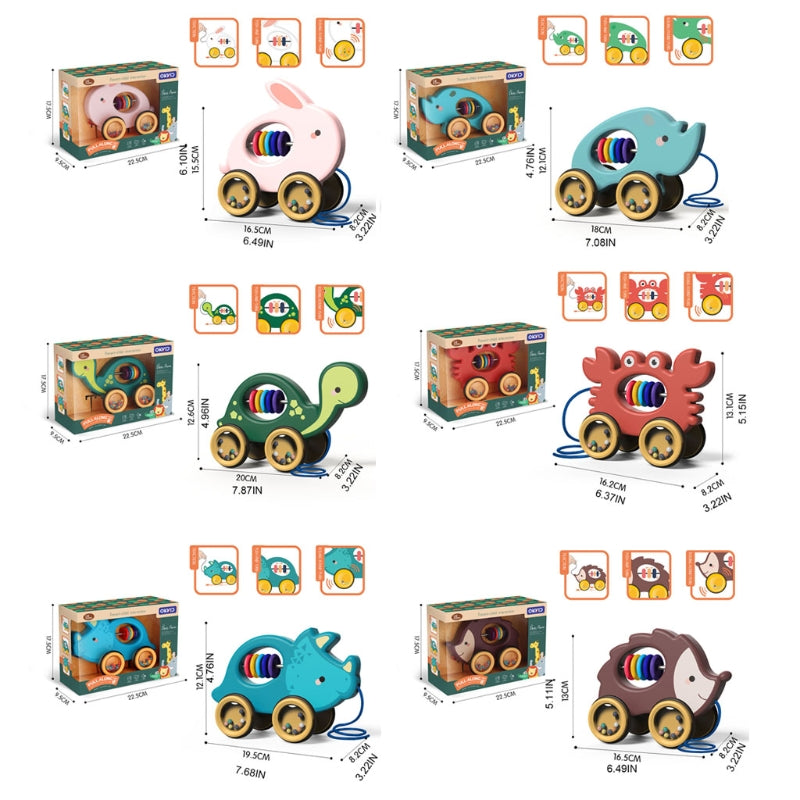 85WA Ida Pull Baby Turtle Cartoon Toy