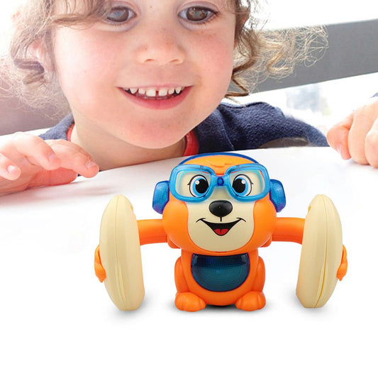 Electric Funny Voice Control Rolls Over Monkey ToysLighting Sound Control Induction Toy