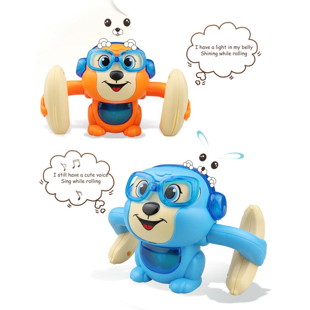 Electric Funny Voice Control Rolls Over Monkey ToysLighting Sound Control Induction Toy