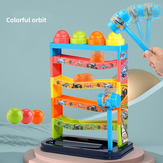 Children's toys rolling ball stacking tower baby early educational toys rotating track stacking toys