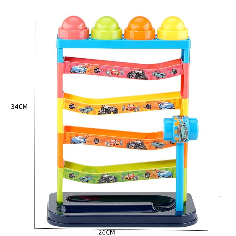 Children's toys rolling ball stacking tower baby early educational toys rotating track stacking toys