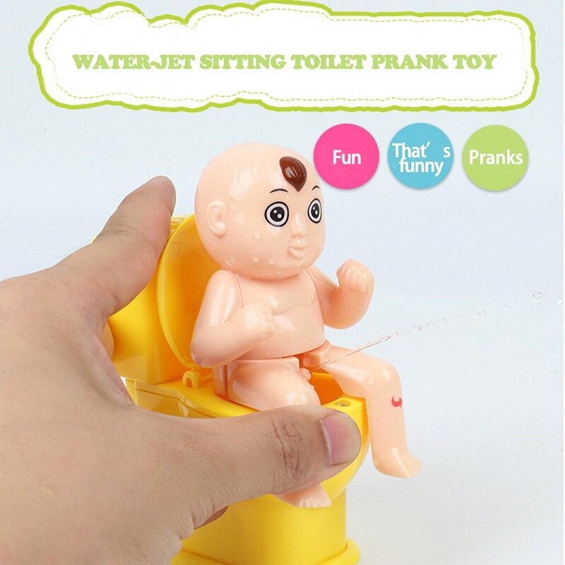 Children's Tricky Toys Toilet Funny Water Spray Trick Gag Toys