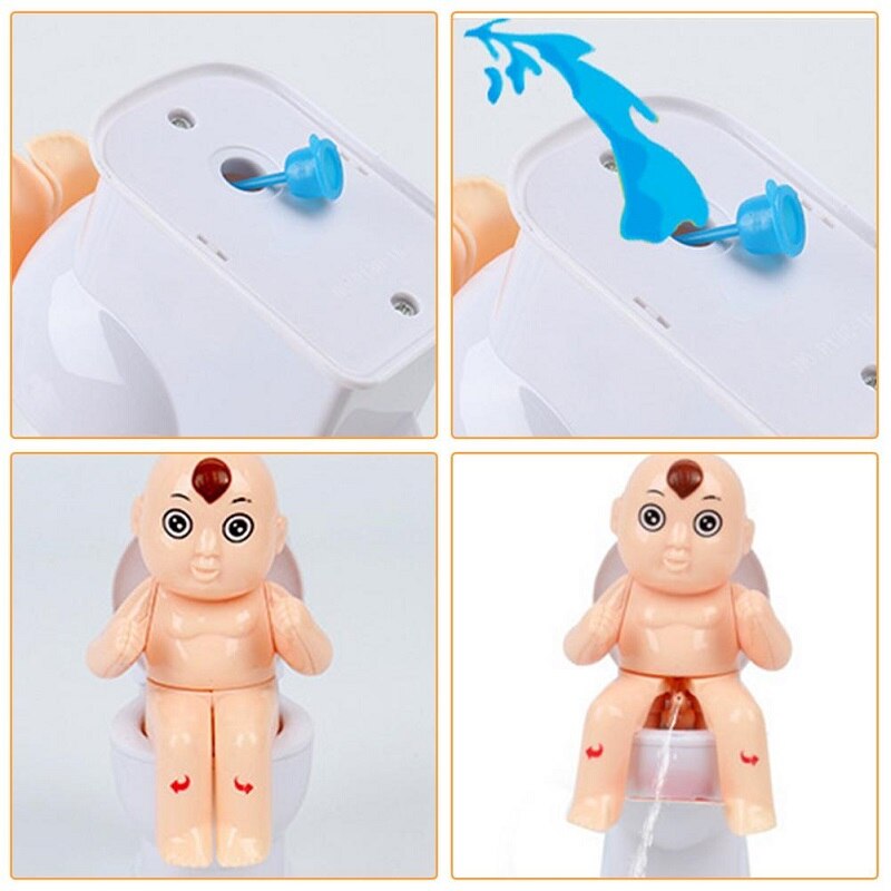 Children's Tricky Toys Toilet Funny Water Spray Trick Gag Toys