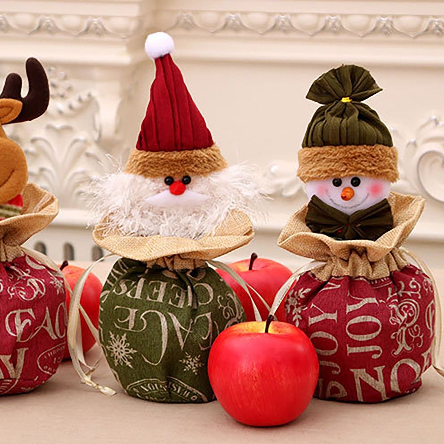 Christmas Knitted Dolls Christmas Eve Candy Gift Bag