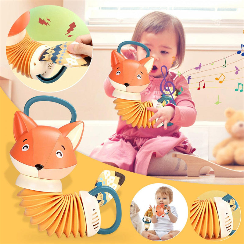 Fox Accordion Toy for Baby Gift With Music