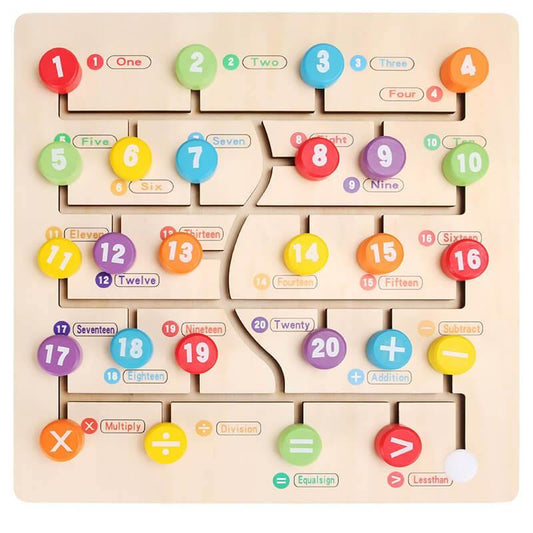 English Words Learning Maze Pairing Puzzles