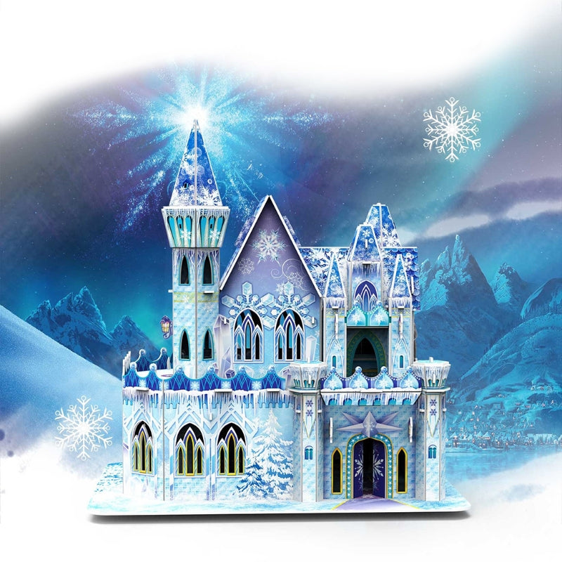 DIY Model Ice Castles 3D Paperboard Puzzle Toys