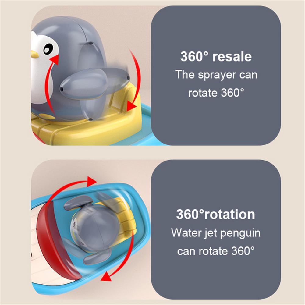 Water Spray Penguin Bathtub Shower Toys For Infants
