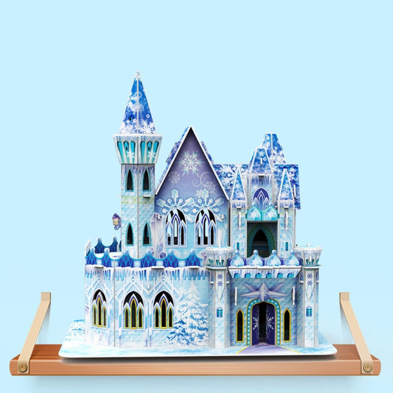 DIY Model Ice Castles 3D Paperboard Puzzle Toys