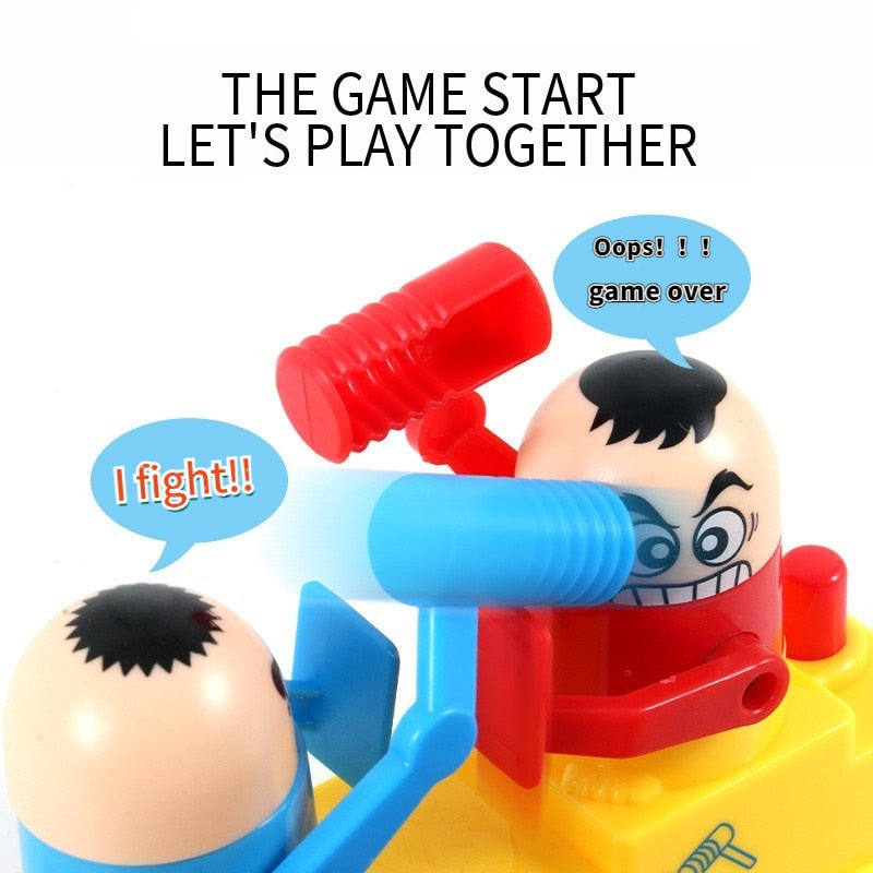 Mini baby toys doll double game parent-child interaction hidden hammer game funny toys