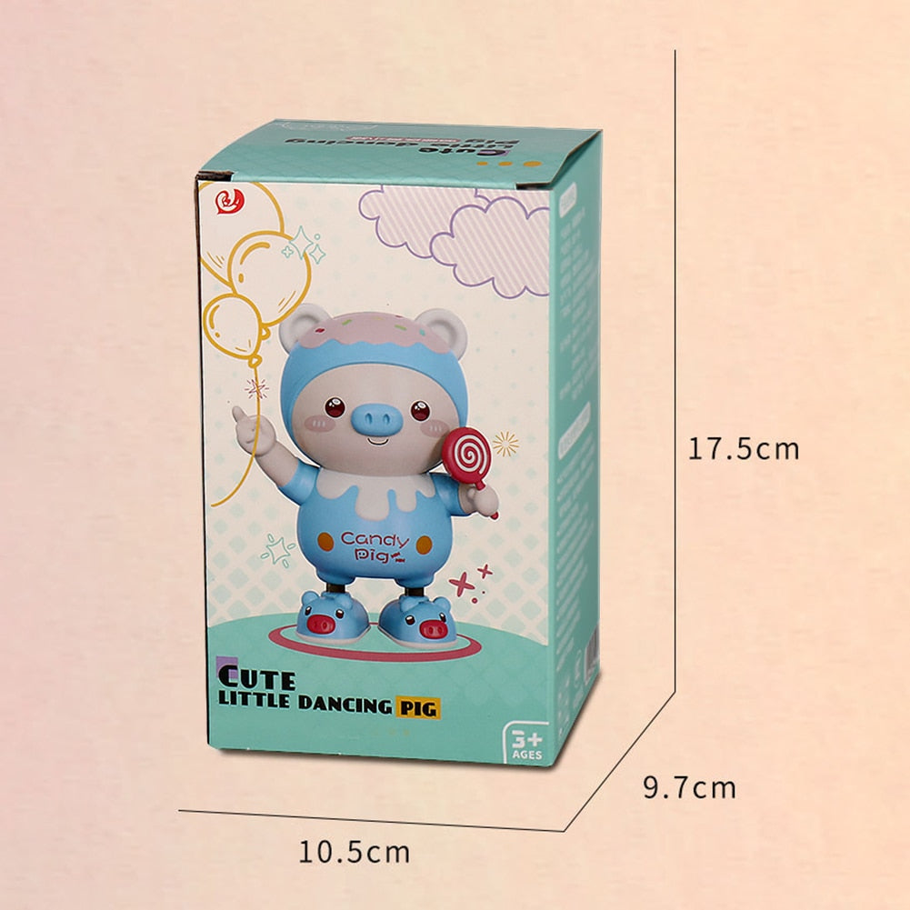 Plastic Baby Dancing Robot Parent-child Interrecative Cute Pig Baby Musical Toys